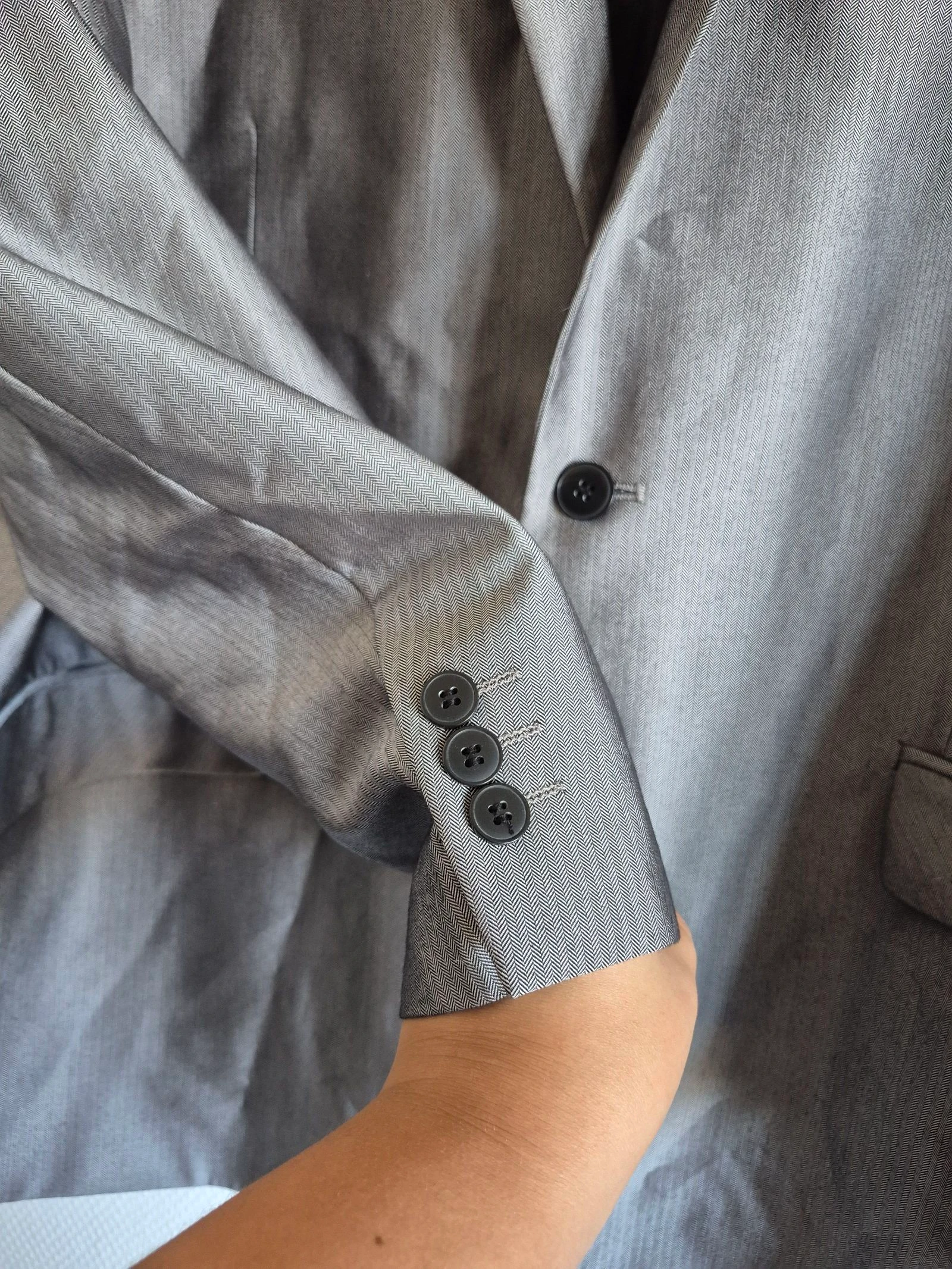 Gray suit jacket – Very good condition – photo 6
